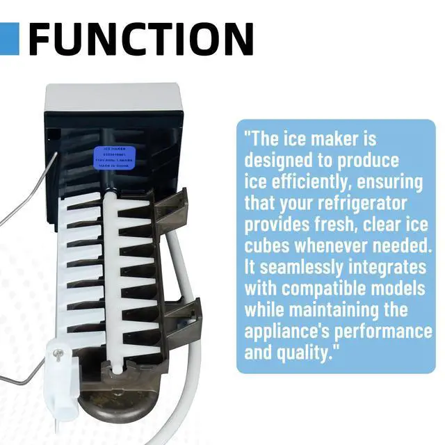 Alt view image 3 of 7 - 5303918493 Refrigerator Ice Maker Compatible with Frigidaire Electrolux Kenmore Crosley Replaces 241798219 1794546 AP4587866 PS3409466 EAP3409466
