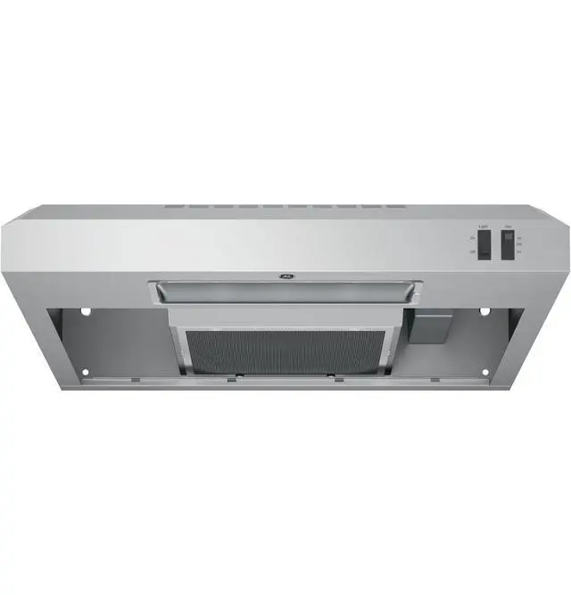 Alt view image 2 of 6 - 24in. Under Cabinet Ran Hood, convertible Duct, 2 Speed Exhaust Fan, Front Control and Reusable Filter, Stainless Steel