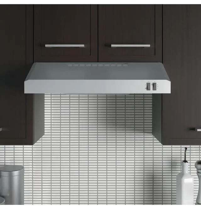 Alt view image 4 of 6 - 24in. Under Cabinet Ran Hood, convertible Duct, 2 Speed Exhaust Fan, Front Control and Reusable Filter, Stainless Steel