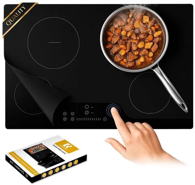 Main image of Large Induction Cooktop Protector Mat (Semi-Transparent, 21.2"x35.4"x0.03")