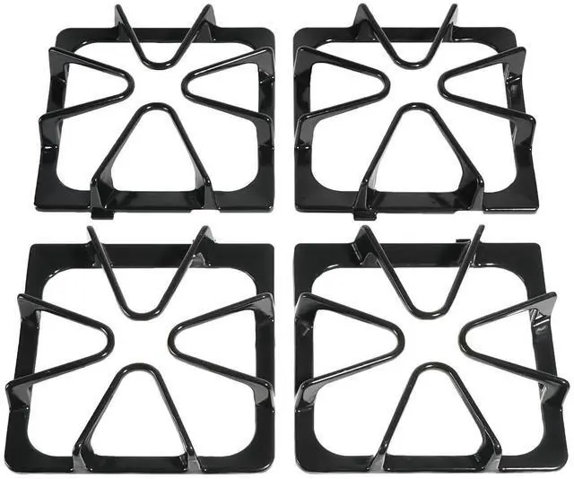 Main image of W10447925 Burner Grates Replacement for Whirlpool Gas stove grates 4 Pack | Premium for Maytag, Kenmore, Amana,Kirkland gas ranges grill, cooktop and stove top cast iron rack 4 burner cooktop parts