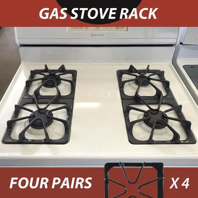 Alt view image 4 of 7 - W10447925 Burner Grates Replacement for Whirlpool Gas stove grates 4 Pack | Premium for Maytag, Kenmore, Amana,Kirkland gas ranges grill, cooktop and stove top cast iron rack 4 burner cooktop parts
