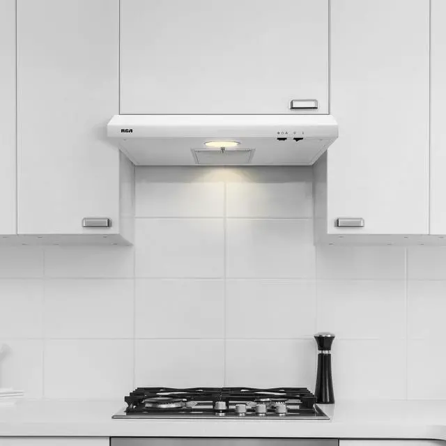 Alt view image 2 of 7 - R-RHUCC30SWH 30 in. Century Collection Ductless Under Cabinet Range Hood, Reusable Filter, Rocker Switch, Light, White