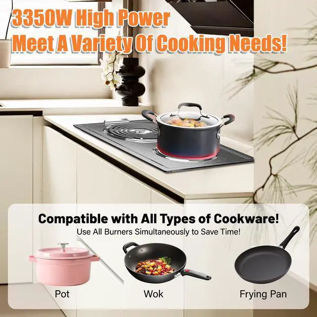 Alt view image 5 of 7 - Upgraded JEA7000ADBA Coil Element Cartridge Compatible with Jenn Air Cooktop Replacement Parts, Whirlpool Range Stove Cartridge Assembly JEA7000ADB Kenmore Jenn-Air Electric Cooktop Burner Replacement