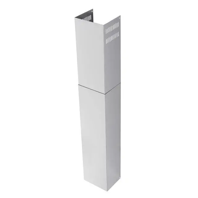 Alt view image 5 of 7 - Stainless Steel Chimney Extension for Range Hood Cover Wall-Mount Style (Silver) Adjustable Vent Extender Ceiling Duct Retractable 31.5 inch ~63"