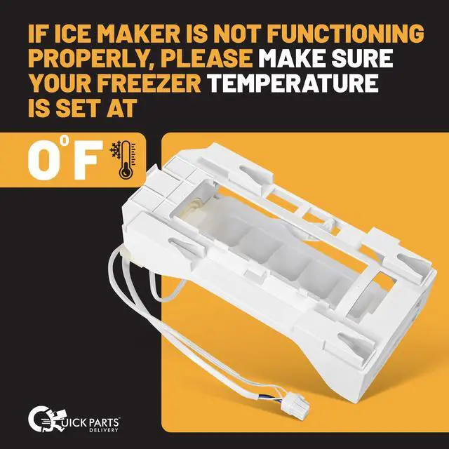 Alt view image 3 of 7 - QPD Upgraded Ice Maker Replacement Kit 243297609 & 243297613 Compatible with Electrolux & Frigidaire Refrigerators, Replacement Ice Maker Assembly for FRSS2323AW, Easy Install, Durable Performance