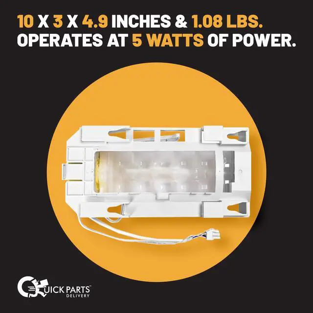 Alt view image 6 of 7 - QPD Upgraded Ice Maker Replacement Kit 243297609 & 243297613 Compatible with Electrolux & Frigidaire Refrigerators, Replacement Ice Maker Assembly for FRSS2323AW, Easy Install, Durable Performance