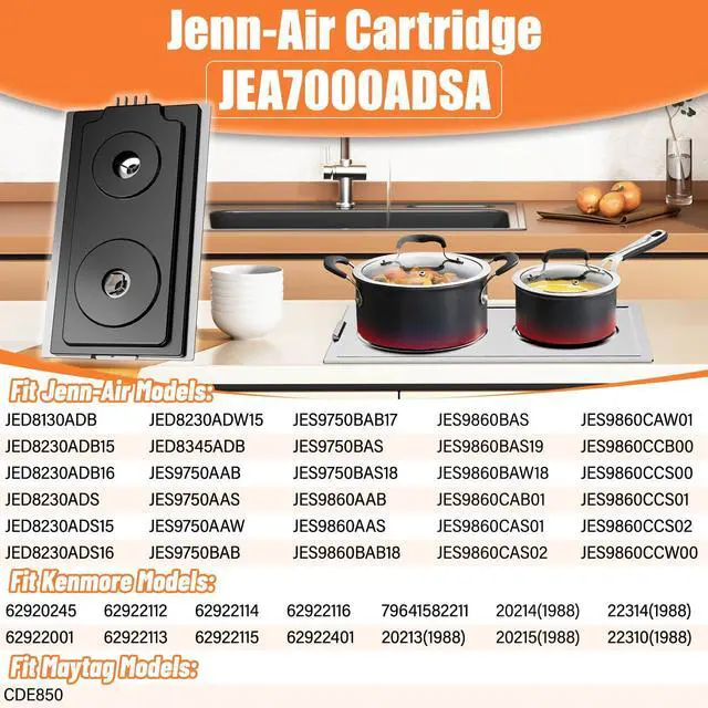 Alt view image 3 of 7 - Upgraded JEA7000ADSA Coil Element Cartridge Module Compatible with Jenn Air Cooktop Replacement Parts, JEA7000ADS Burner Electric Cartridge For Whirlpool Electric Burner Cartridge With Drip Pans