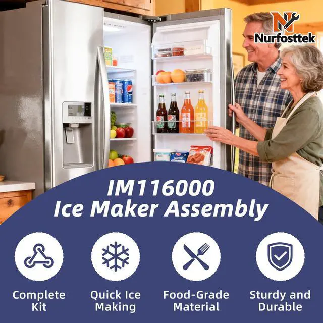 Alt view image 5 of 7 - IM116000 Ice Maker Kit, for Frigidaire Kenmore Refrigerators | Food-grade Material, Operates Stably and Reliably, Replaces 21873600, AP5950053, PS10057479, IM5