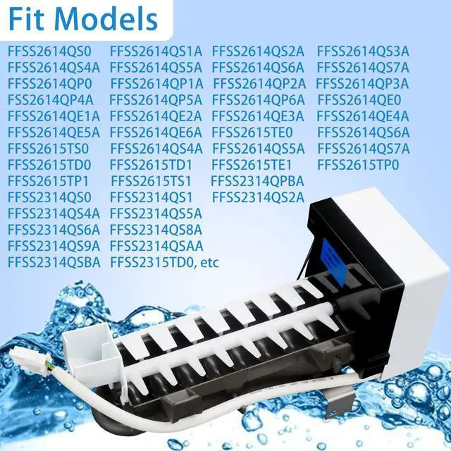 Alt view image 4 of 6 - FFSS2614QS6A FFSS2615TE0 FFSS2615TS0 Refrigerator Ice Maker for Frigidaire | Replace Frigidaire FFSS2614QS1A FFSS2614QS4A FFSS2614QP6A FFSS2614QS5A FFSS2615TP0 FFSS2615TD0, Frigidaire Ice Maker