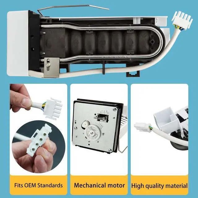 Alt view image 5 of 6 - FFSS2614QS6A FFSS2615TE0 FFSS2615TS0 Refrigerator Ice Maker for Frigidaire | Replace Frigidaire FFSS2614QS1A FFSS2614QS4A FFSS2614QP6A FFSS2614QS5A FFSS2615TP0 FFSS2615TD0, Frigidaire Ice Maker