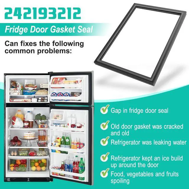 Alt view image 6 of 7 - Upgraded 242193212 Refrigerator Fresh Food Door Gasket Compatible with Frigidaire Refrigerator Parts Replace 3513466, Ap5806924 for Kenmore Fridge Door Seal Replacement -41.9" x 28.6"