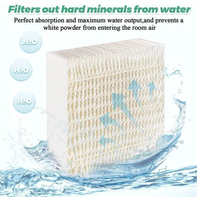 Alt view image 5 of 7 - 1043 Super Humidifier Wick Filters(3-Pack) Replacement for Essick AirCare Humidifiers Filter 1043 EP9500 EP9700 EP9800 831000 821000 826000 826800 836000hb Bemis Space Saver 800 8000 Series