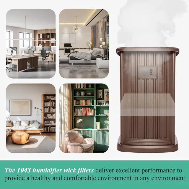 Alt view image 7 of 7 - 1043 Super Humidifier Wick Filters(3-Pack) Replacement for Essick AirCare Humidifiers Filter 1043 EP9500 EP9700 EP9800 831000 821000 826000 826800 836000hb Bemis Space Saver 800 8000 Series