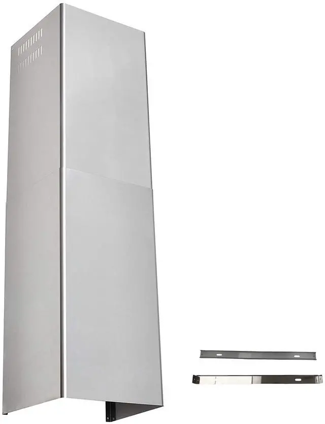 Main image of Extension Wall Mount Range Hood Stainless Steel Exhaust Duct Chimney Cover Up to 9 ft. Ceiling