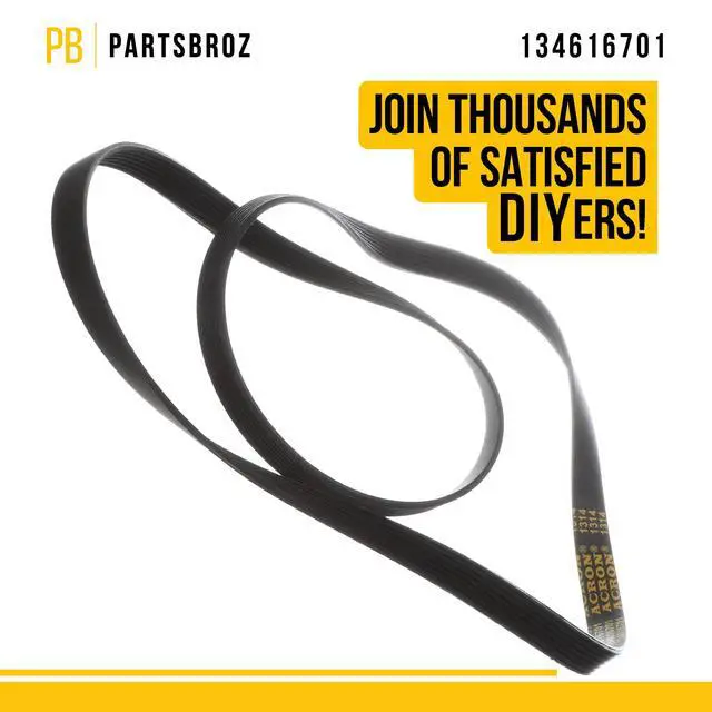 Alt view image 5 of 7 - 134616701 Washer Drive Belt for Frigidaire AP6329610 PS12364058 4838833