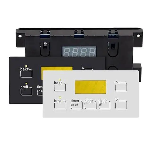 Alt view image 3 of 4 - 316455520 Replacement Control Board for Frigidaire Gas Range, White | Compatible with 5304518661, 316455570, Compatible with Electrolux, Kenmore, 7 Button Control Board Clock