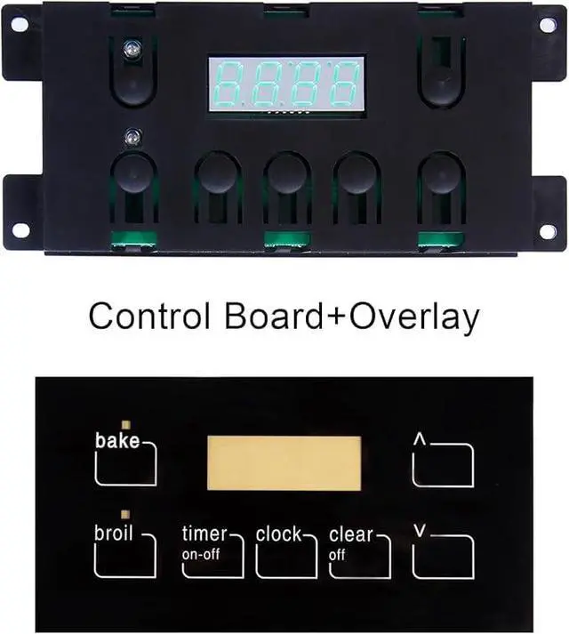 Alt view image 4 of 4 - 316455520 Replacement Control Board for Frigidaire Gas Range, White | Compatible with 5304518661, 316455570, Compatible with Electrolux, Kenmore, 7 Button Control Board Clock
