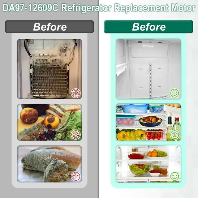 Alt view image 6 of 7 - Upgraded DA97-12609C Refrigerator Evaporator Fan Motor Cover Replacement Compatible with Samsung DA97-12609A Evaporator Cover Assembly Fit RF263BEAESR RF263BEAESP RF261BEAESR Refrigerator Fan Motor
