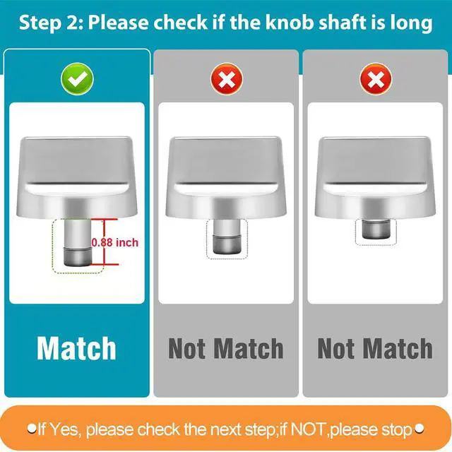 Alt view image 3 of 7 - Stove Knobs for WEG745H0FS0 WEG745H0FS1 WEG745H0FS2 | WEG745H0LZ0 WEG745H0LZ1 WEG745H0FE0 WEG745H0FH0 for Whirlpool Gas Stove- W11458842*4 Knobs & Small W11211501*1 Knob