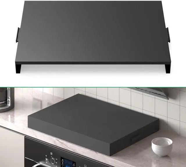 Main image of Stove Top Cover, Heavy Duty Metal Gas Stove Cover Board with Handles, 30"L x 22"W x 3"H Noodle Board for Cooktop, Gas/Electric Stove, Expanding Kitchen Space & Easy to Clean