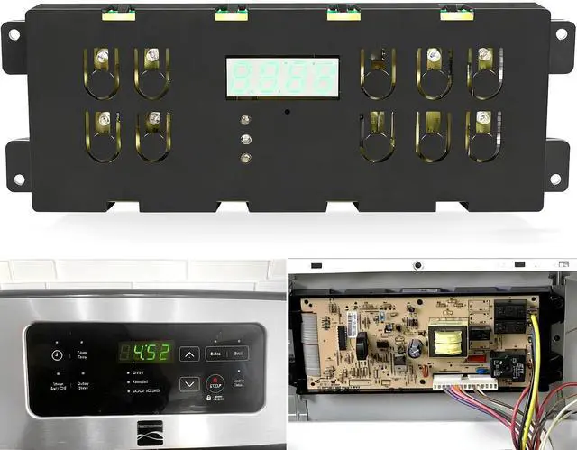 Main image of 316557118 Range Oven Control Board - Replacement for Kenmore Range Clock Timer 316418208 316557108, 120V, 60 Hz, Electronic Clock/Timer Display