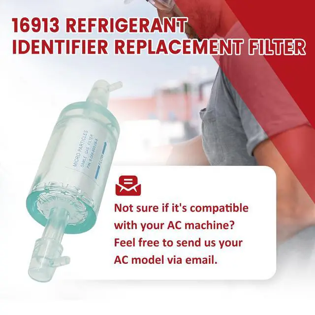 Alt view image 7 of 7 - OEM 16913 Refrigerant Identifier Replacement Filter Compatible Replacement for Robinair 16913 filterFits R-1234yf AC Machines, 16900/16910 CoolTech ID (Plus)