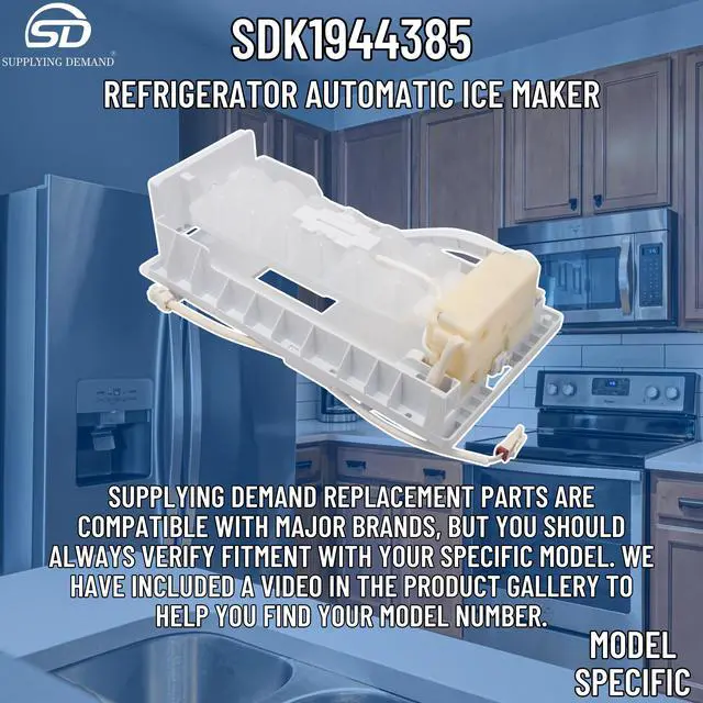 Alt view image 6 of 7 - K1944385 B01521291 Refrigerator Automatic Ice Maker Replacement