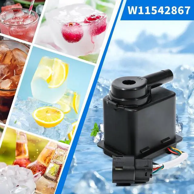 Alt view image 7 of 7 - W11542867 Ice Maker Recirculation Pump Compatible with KitchenAid Whirlpool | KUIX535HPS00 KUIX505ESS1 KUID308HPS01, Ice Maker Circulation Pump Replacement Part W11176264 W11325175 W10747426 W11439191