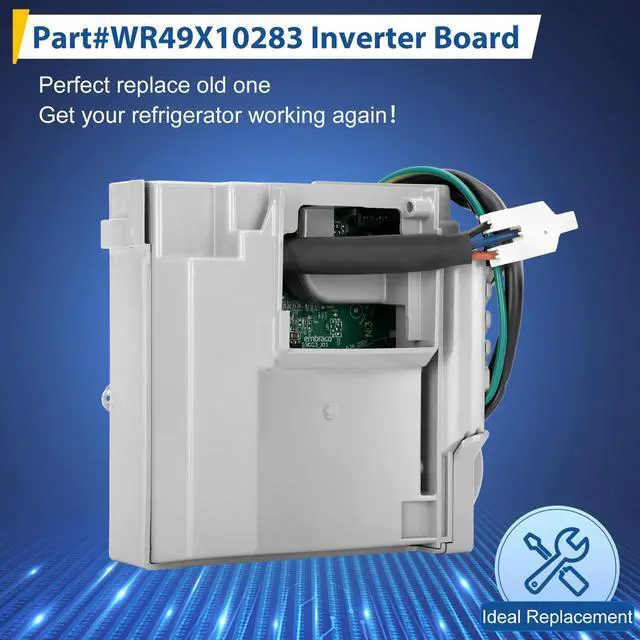 Alt view image 2 of 7 - WR49X10283 Inverter Board, Compatible with General Electric Refrigerator, OEM Quality, VCC3 1156 K8 F 90, Replace AP5669522, PS6883663, 2677747, WR55X10490, WR55X10685, WR55X10979, WR55X11029