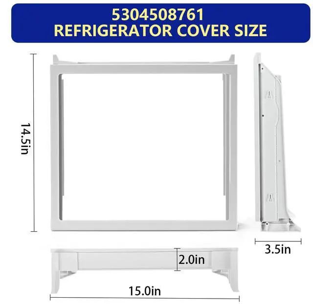 Alt view image 2 of 7 - 5304508761 Refrigerator Crisper Drawer Cover Compatible with Frigidaire FPBC2277RFB FGHB2866PFJA FGHD2368TF8 LGHD2369TF8, 5304508761 Refrigerator Cover Replace AP6230509 5304519463 PS12071178