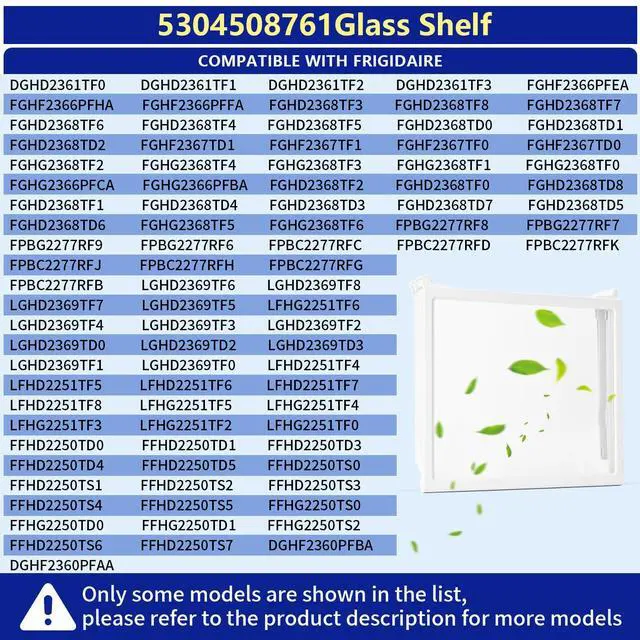 Alt view image 7 of 7 - 5304508761 Refrigerator Crisper Drawer Cover Compatible with Frigidaire FPBC2277RFB FGHB2866PFJA FGHD2368TF8 LGHD2369TF8, 5304508761 Refrigerator Cover Replace AP6230509 5304519463 PS12071178