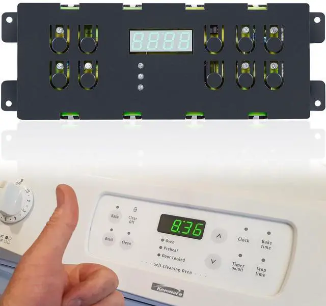 Main image of 316207511 Range Stove Oven Control Board Replacement for Frigidaire Electrolux Kenmore Kelvinator Tappan Sears Electronic Clock/Timer Display Repair Upgrade 316207531 316557511 AP3561834