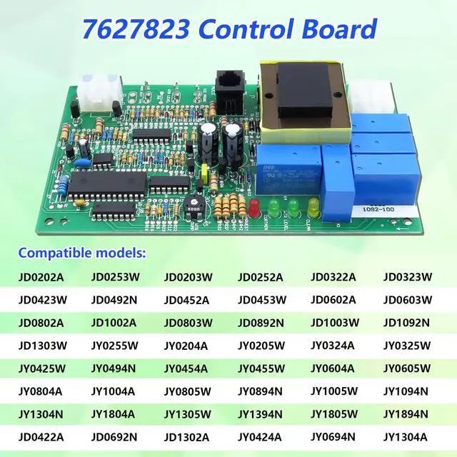 Alt view image 5 of 7 - NEW 7627823 Control Board for Manitowoc Ice Maker Machine J Q IB Series | Replaces JD0202A, JR0200A, JY0204A, QD0202A, Suitable for Commercial & Industrial Ice Makers, Fixes circuit malfunctions
