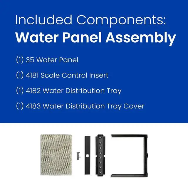 Alt view image 4 of 7 - 4785 Humidifier Maintenance Kit with Water Panel Model No. 35 Humidifier Replacement Filter for Whole-House Humidifier Models: 350, 360