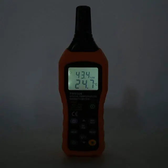Alt view image 6 of 7 - Digital Humidity and Temperature Meter MS6508 Handheld Portable Thermometer Humidity Gauge Meter Monitor with Dew Point and Wet Bulb Backlight LCD Display for Daily Life Industry Agriculture