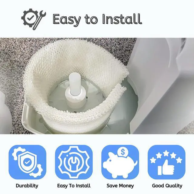 Alt view image 4 of 5 - MAF1 Super Humidifier Wick Filter Replacement for Aircare Air-care MA1200, MA1201, MA0950 Kenmore EF1 14906, 14410, 14411, 15412, 29979, 29980, 29981, 29982. 6 Pack