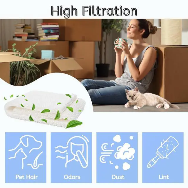 Alt view image 5 of 5 - MAF1 Super Humidifier Wick Filter Replacement for Aircare Air-care MA1200, MA1201, MA0950 Kenmore EF1 14906, 14410, 14411, 15412, 29979, 29980, 29981, 29982. 6 Pack