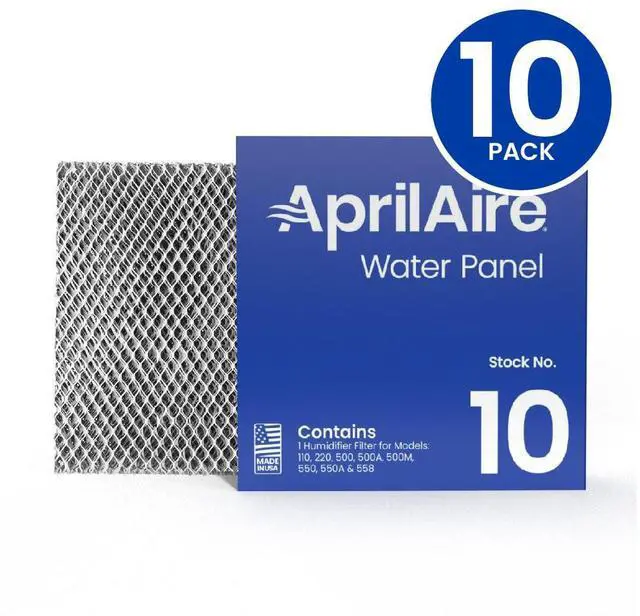 Alt view image 2 of 7 - 10 Water Panel Humidifier Filter Replacement for Whole-House Humidifier Models 110, 220, 500, 500A, 500M, 550, 550A, 558 (Pack of 10)