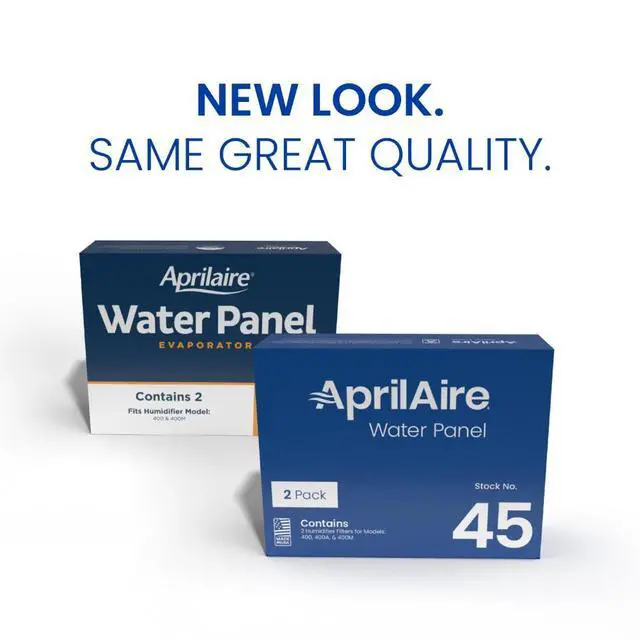 Alt view image 7 of 7 - 45 Water Panel Humidifier Filter Replacement for Whole-House Humidifier Models 400, 400A, 400M (Pack of 10)