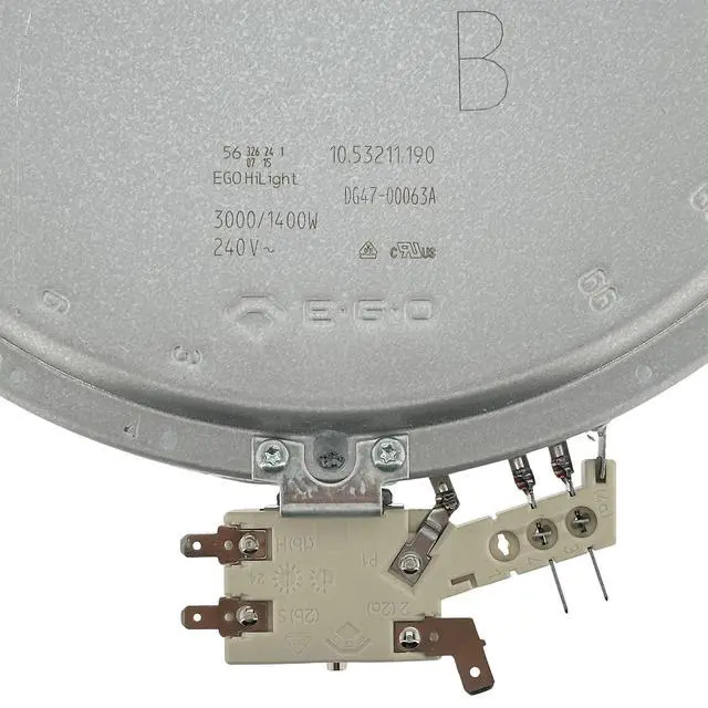 Alt view image 4 of 6 - DG47-00063A Range Dual Radiant Surface Element Heater 6/9 Inch, 3000W/1400W OEM Replacement Parts for Samsung, Replaces DG47-00043A, DG47-00043B, WB30T10116, WB30X38930