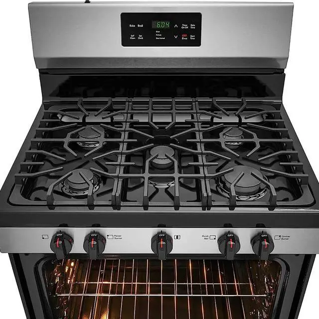 Alt view image 2 of 7 - Upgraded 807412601 Grate Replacement for Frigidaire Stove Parts 20 x 7.9 IN Cast Iron Surface Burner Grate Frigidaire Gas Range Cooktop Parts Center Grate Stove Top Grate Cookware Accessories