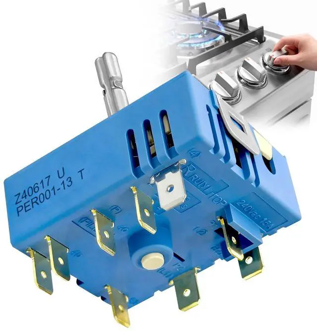 Main image of DG44-01007B DG44-01007A PER001-03 PER001-13 Triple Burner SwitchElements Control Replacement for Samsung Range Stove 160817,H-Cut
