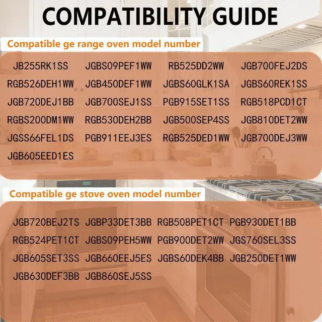 Alt view image 4 of 7 - WB48X20249 Oven Rack, 23.75"L x 16.25"W, Compatible with GE Stove Oven Parts. Replacement Parts for Oven Racks JGB720BEJ2TS, JGBP33DET3BB, RGB508PET1CT, Made of 304 Stainless Steel Material, 2 Pcs