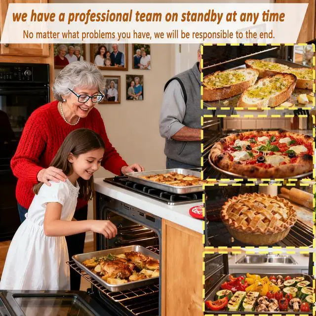 Alt view image 6 of 7 - WB48X20249 Oven Rack, 23.75"L x 16.25"W, Compatible with GE Stove Oven Parts. Replacement Parts for Oven Racks JGB720BEJ2TS, JGBP33DET3BB, RGB508PET1CT, Made of 304 Stainless Steel Material, 2 Pcs