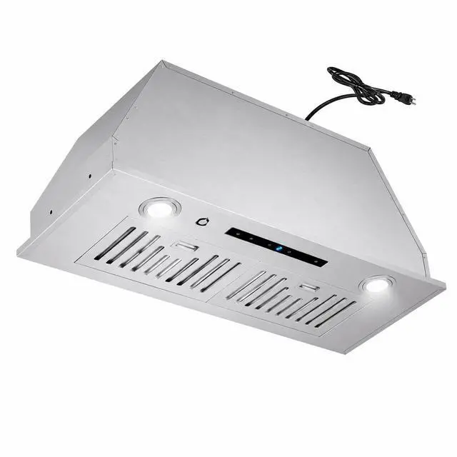 Main image of 30 Inch Insert Range Hood 450 CFM Stainless Steel Built-In Kitchen Vent Hood Ducted/Ductless Convertible Under Cabinet Hood with Electronic Touch Control LED Light Easy Install for Kitchen Use