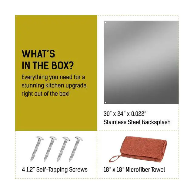 Alt view image 3 of 7 - 24x30 Stainless Steel Kitchen Backsplash Oven Spatter Shield | 24"x30" stainless steel backsplash with pre-drilled holes oven spatter shield, stain guard for stove