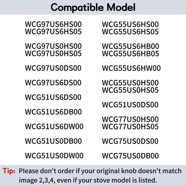 Alt view image 5 of 7 - WCG97US6HS00 WCG51US6DS00 WCG97US0HS00 | WCG97US0DS00 WCG55US6HS05 WCG51US0DS00 Whirlpool Gas Stove- WPW10646805 Replaces W10646805,Check Fig 2-4 Before Ordering