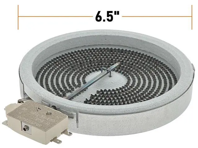 Alt view image 4 of 5 - Range 6" Radiant Surface Element/Burner Compatible with LG MEE62385001, Frigidaire 318178110, Whirlpool 8273994/W11171119, Samsung DG47-00060A