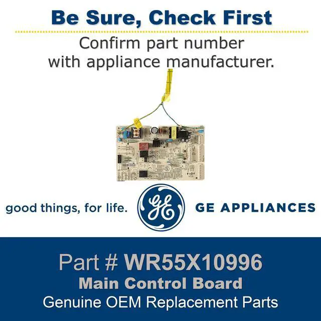 Alt view image 2 of 3 - WR55X10996 nuine OEM Main Control Board Assembly for Refrirators